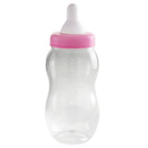 Homeford jumbo baby milk bottle coin bank in light pink, a decorative centerpiece for events