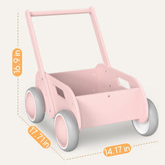 HOMEKOL wooden baby walker activity panel details for sensory play