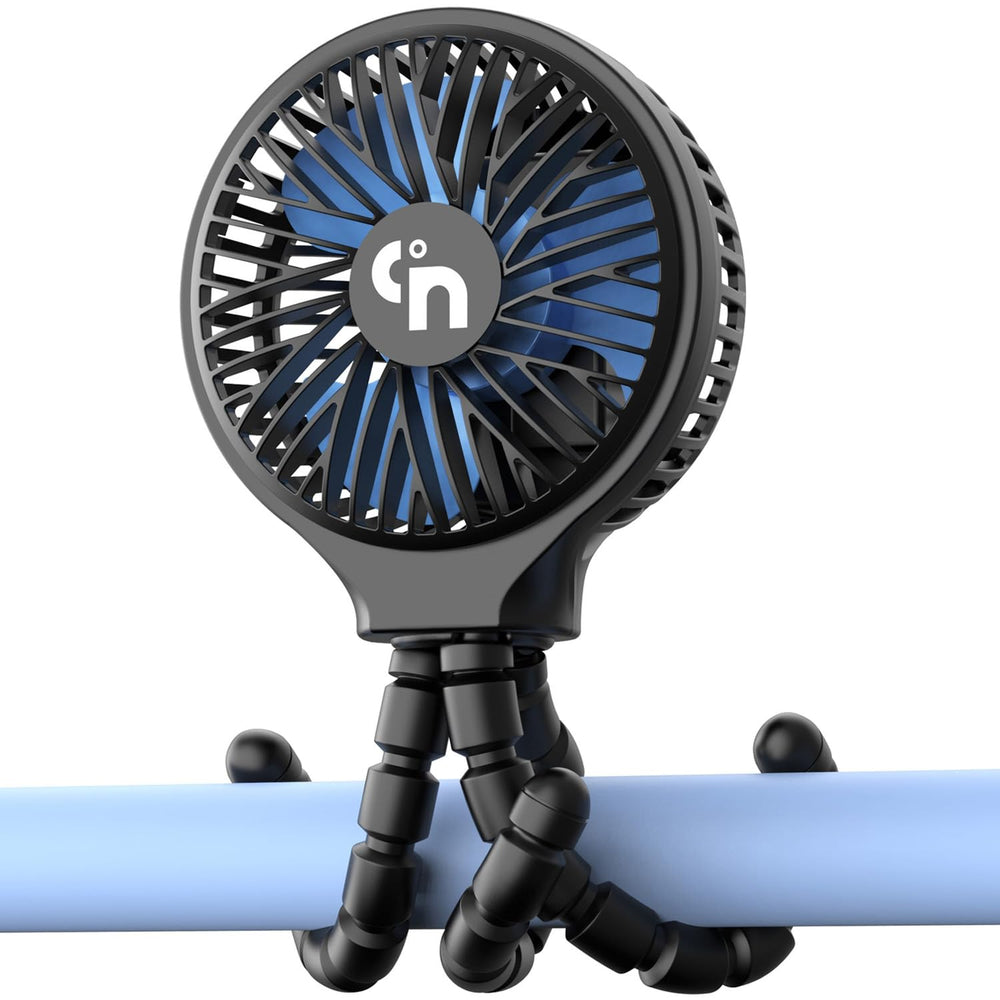 HomeLifairy portable stroller fan clip-on keeps baby comfortable on walks.