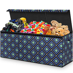 HOMEMARVEL large toy chest front view showing spacious storage for toys.
