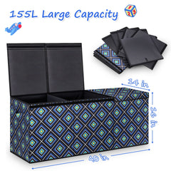HOMEMARVEL large toy chest lid removable enabling quick cleanup access.