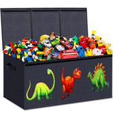 HOMEMARVEL toy chest large dimensions helps organize stuffed animals with easy access.