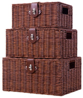 Homepeaz set of 3 baskets with lids shows durable, stylish storage for cluttered spaces.