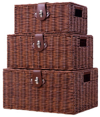 Homepeaz set of 3 baskets with lids shows durable, stylish storage for cluttered spaces.