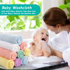 HOMEXCEL washcloths are highly absorbent and fast-drying for quick cleanups.