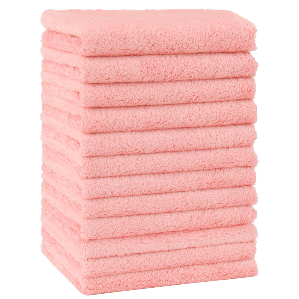 HOMEXCEL baby washcloths pack soft coral fleece for gentle newborn skin