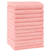 HOMEXCEL baby washcloths pack soft coral fleece for gentle newborn skin