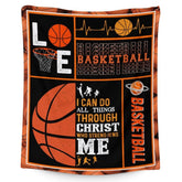 Homexzdiy basketball blanket closeup shows soft flannel texture for cozy warmth.