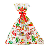 HomeyPine christmas empty gift basket ribbons for festive gifting and decorative display.