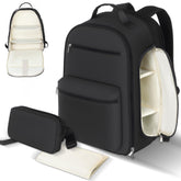 HOMIGLAM diaper backpack main compartment keeps baby gear organized for quick trips.