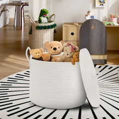 HONCESTA toy storage basket for kids' room—keeps play area tidy.