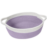 HONCESTA woven cotton rope gift basket close-up texture ideal for soft storage and gifting.