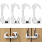 HoneSecur 4-pack cabinet locks ready for use in kitchen and bedroom safety.