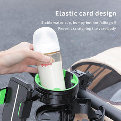 HoneTeek cup holder rotates 360 degrees for flexible viewing.