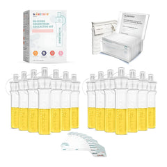 Honeybee Baby colostrum collector kit with fourteen 5 mL collectors for organized storage.