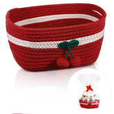Honeydak cherry basket 2-pack view highlights compact storage for toys and essentials