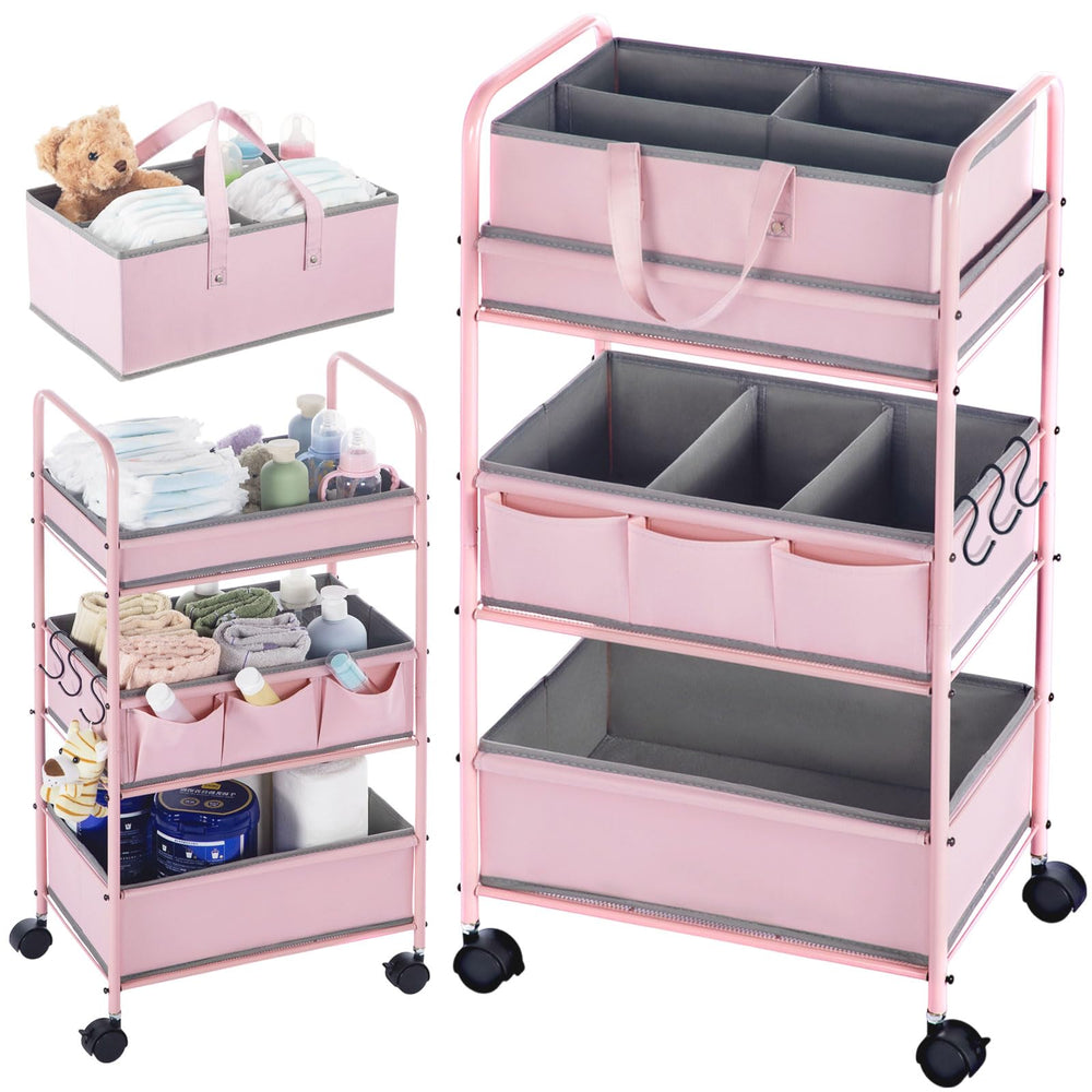 Honeydak diaper caddy top basket for quick grab-and-go diaper changes