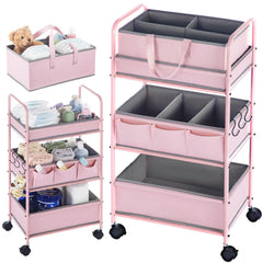 Honeydak diaper caddy top basket for quick grab-and-go diaper changes