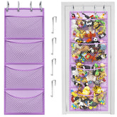 Honeyera Plush Storage over-door hammock setup shows quick, clutter-free installation.