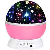 HONGID star projector pink night glow creates a calming bedtime routine.