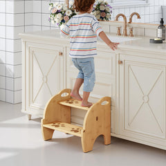HOOBRO two-step design helps kids reach sinks safely during routines.