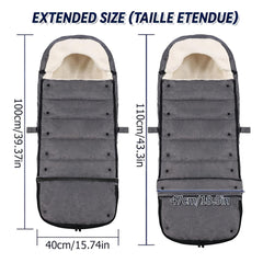 HOOGEE universal compatibility footmuff fits most strollers for versatile winter use