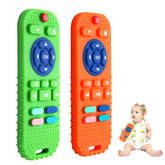 Hooku baby teether remote design engages curiosity while soothing tender gums.