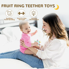 Hooku teething rings BPA-free and easy to clean in the dishwasher.