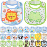 HooLing boys bibs 24-pack provide full coverage during meals.