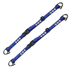 Hooshing baby safety seatbelt blue buckle secures child in cart for stable shopping.