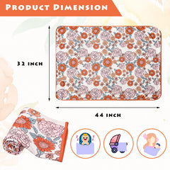 Hooyax baby blanket reversible design showcases two patterns for versatile styling
