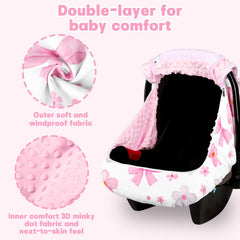 Hooyax Car Seat Cover extra-large window closeup for easy in-and-out access