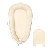 Hooyax Baby Lounger Cover beige with soft cotton texture for gentle baby skin