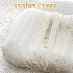 Hooyax Baby Lounger Cover grey cream reinforced stitching detail for durability