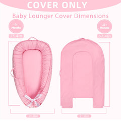 Hooyax pink lounger cover with buckle design for easy fit adjustment.
