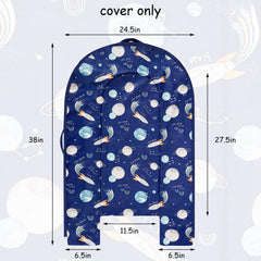Hooyax baby lounger cover reversible fabric for two looks and easy styling.