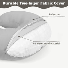 Hooyax baby stretchy soft nursing pillow cover on pillow offers snug fit.