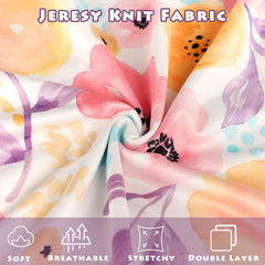 Hooyax baby swaddle blanket purple flower folded — compact for storage and travel.