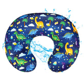 Hooyax baby waterproof nursing pillow cover closeup showing spill protection