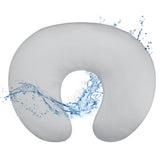 Hooyax baby waterproof nursing pillow cover close-up highlighting water resistance for easy cleaning.