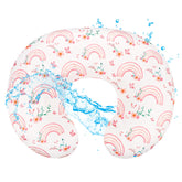 Hooyax Baby Waterproof Nursing Pillow Cover shields pillows from spills and dirt.
