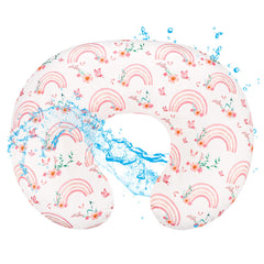Hooyax Baby Waterproof Nursing Pillow Cover shields pillows from spills and dirt.
