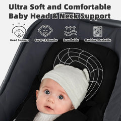Hooyax dual-sided cushion with fleece side for chilly trips.
