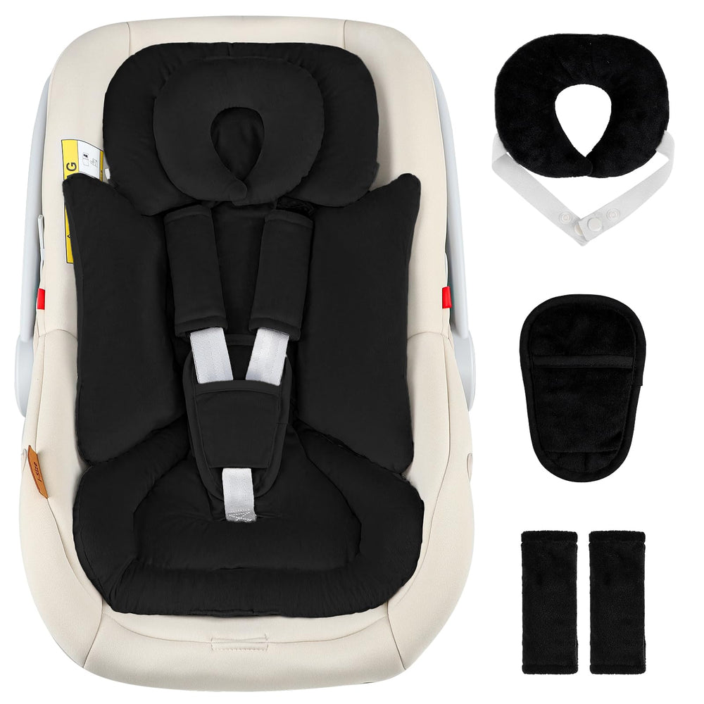 Hooyax infant car seat insert with removable head support for newborn comfort.