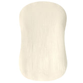 Hooyax muslin baby lounger cover cream packaged for registry and gifting