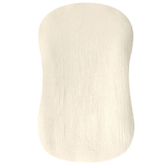 Hooyax muslin baby lounger cover cream packaged for registry and gifting
