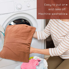 Hooyax Muslin Baby Lounger Cover is easy-care and dries faster for busy parents.