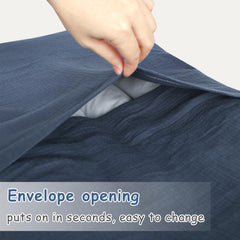Hooyax Muslin Baby Lounger Cover envelope design: quick, secure fitting