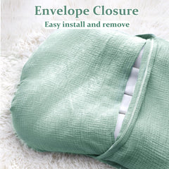 Hooyax muslin cover on dimensions shows fits most loungers 31.5 by 21.3 inches.
