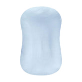 Hooyax muslin baby lounger cover Ice-Snow Blue close-up, breathable softness for delicate skin.
